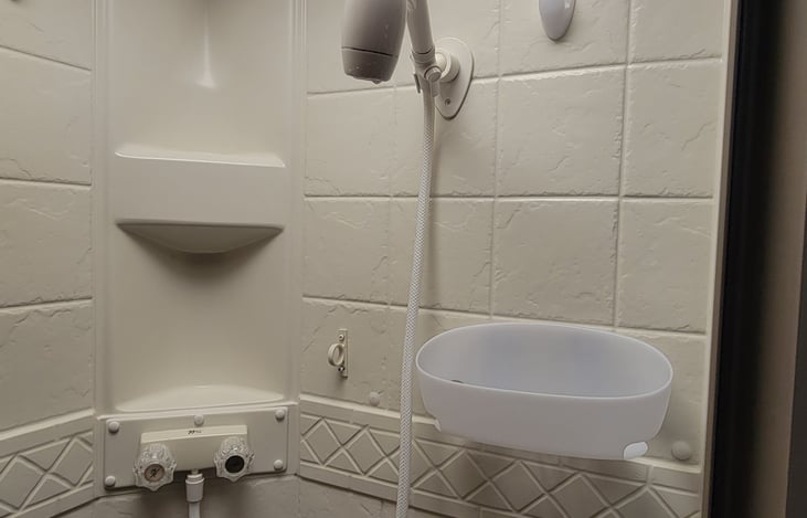 What better way to get clean after a great day playing in the great outdoors