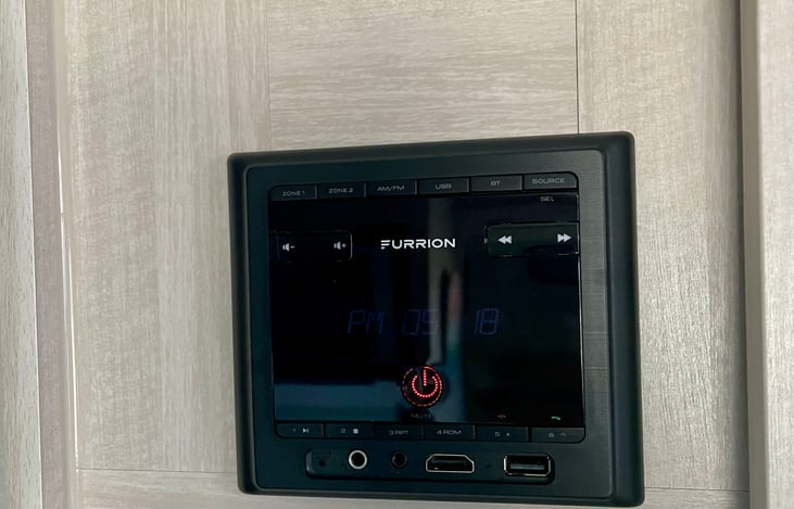 Radio control you can play music inside trailer, outside trailer or both at the same time.