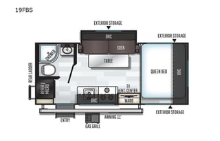 2019 Forest River RV Rockwood Geo Pro 19FBS