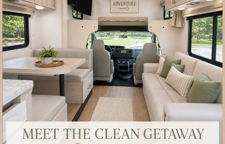 A bright, comfortable living space with stylish sage-and-cream décor and plenty of room for the family to relax.