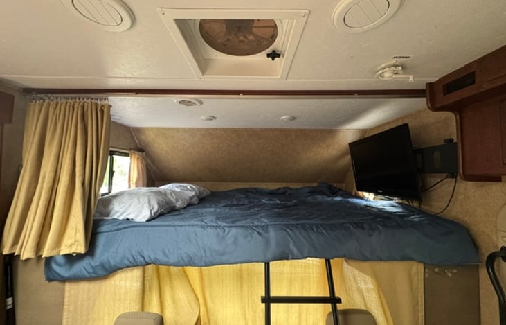 Upper bunk.