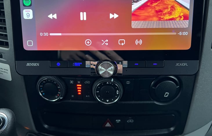 We got upgrades! Wireless apple play stereo system.