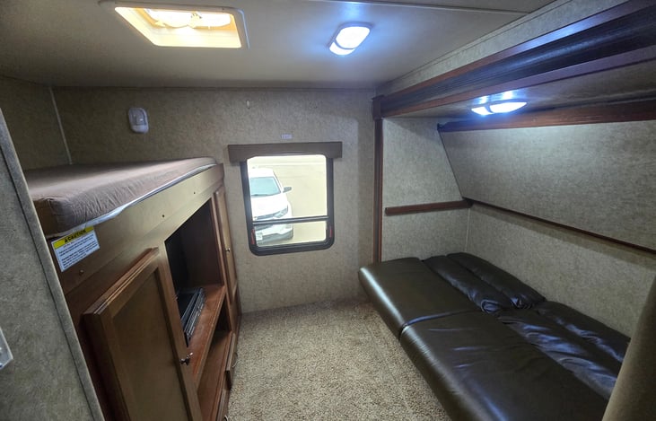 Couch folds out into a bed