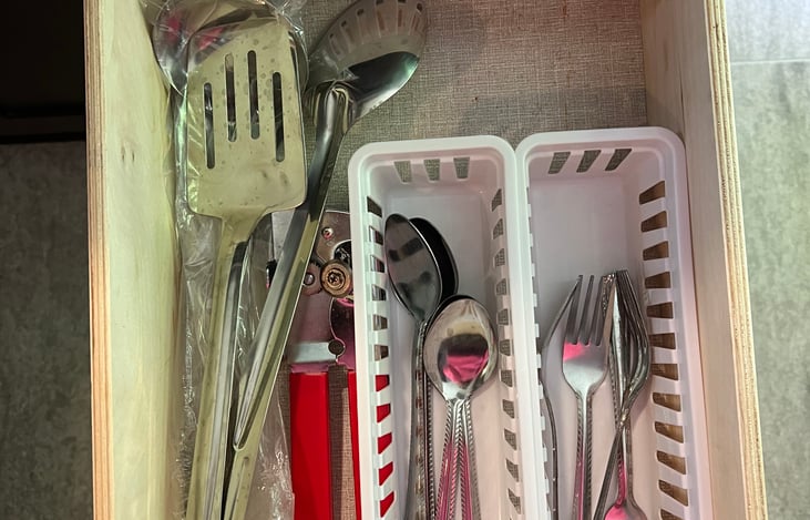 We offer cooking & eating utensils!