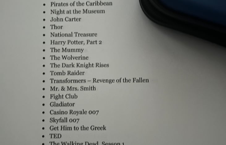 Outstanding DVD collection on board for entertainment if you are out of service range.