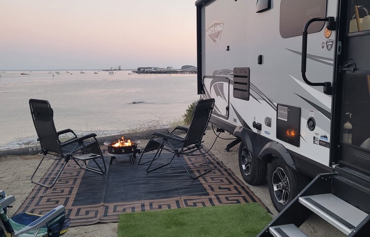 The sunset from Port San Luis.