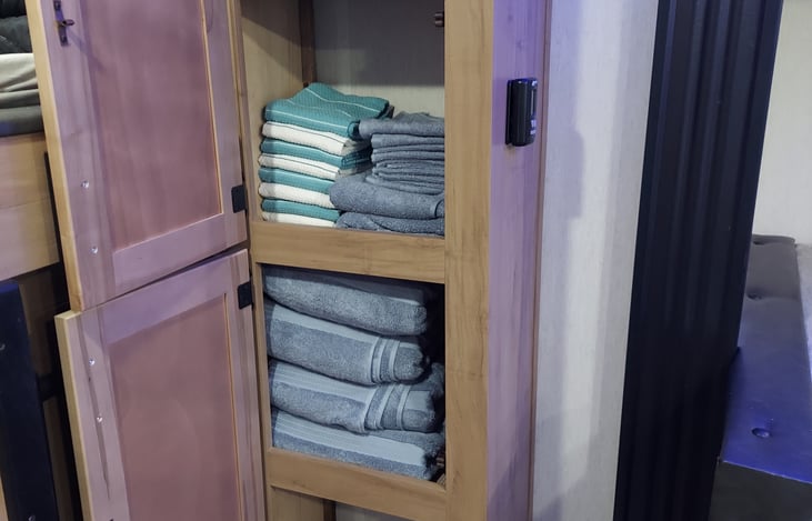 linens, plates, cups, bowls included