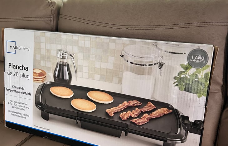 You can put this outside on the picnic table and cook outside if needed.