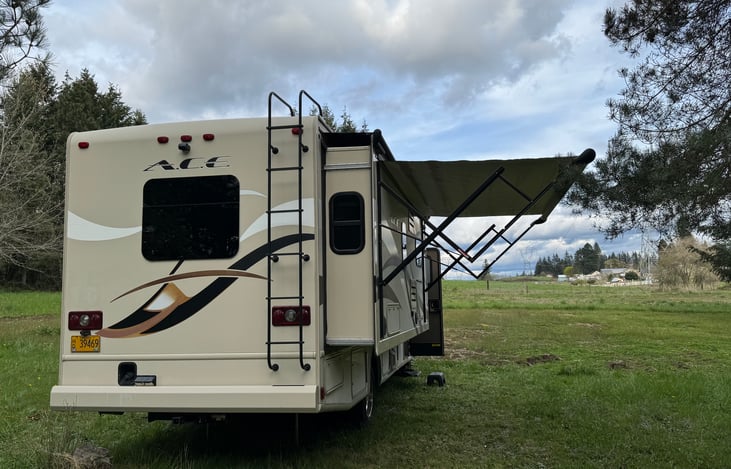 Electric Awning Extended