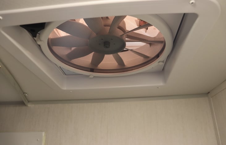 Fan-Tastic fan for good air flow.