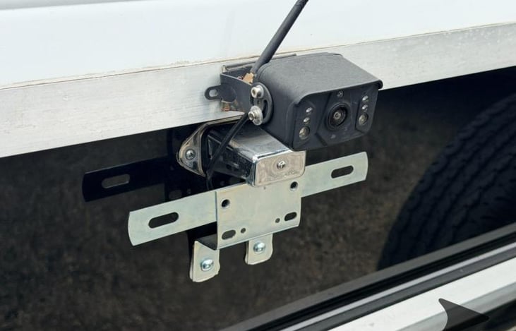 Back up camera with dashboard mounted video screen