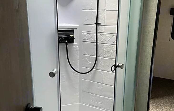 Large walk-in shower