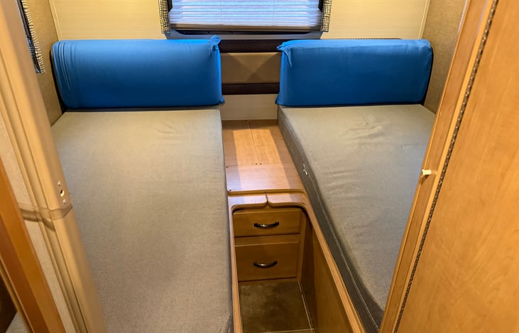 Bedroom configured as 2 twins