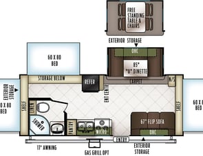 Forest River RV Flagstaff Shamrock 233S