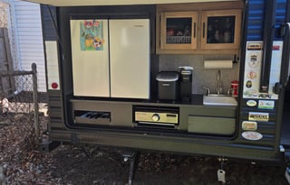 Dave and Mel's family approved camper rental.