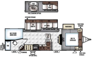 2016 Forest River RV Flagstaff Super Lite 27BEWS
