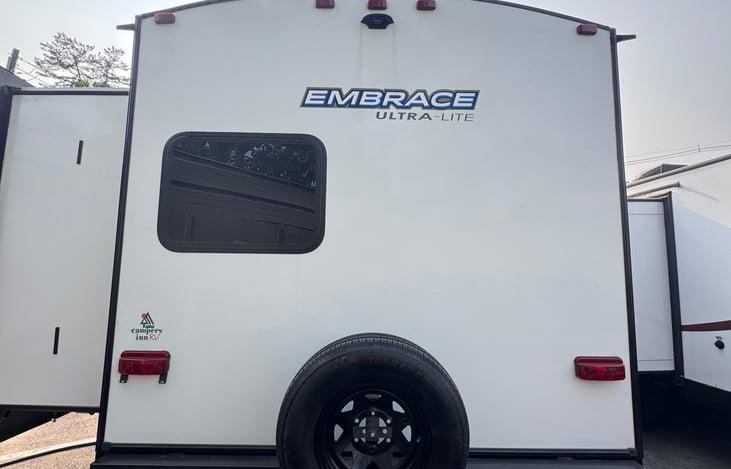 Rear- full size spare and camera