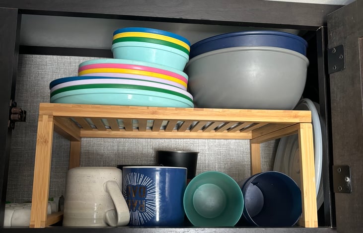 Fully stocked kitchen