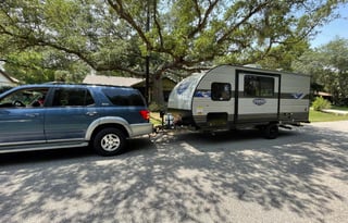The Cook's Cozy Kid Approved Camper Trailer