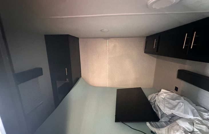 2nd bedroom— queen bed with memory foam mattress topper.