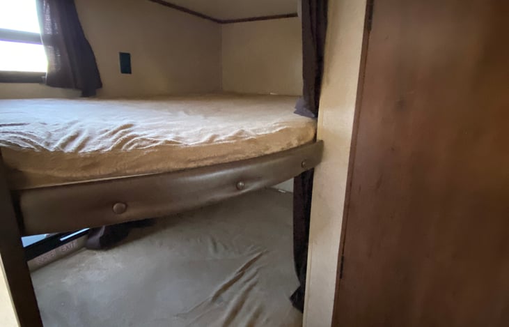 Double sized bunk beds.