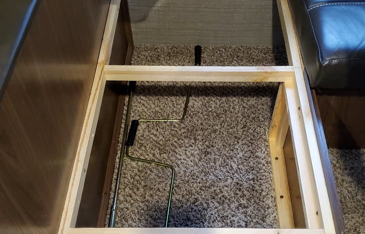 Dinette in storage area