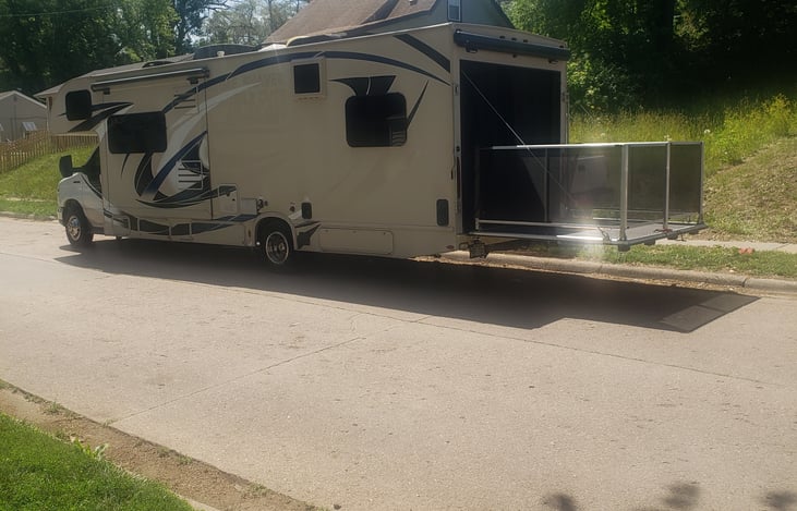 Balcony off the back of Toy Hauler