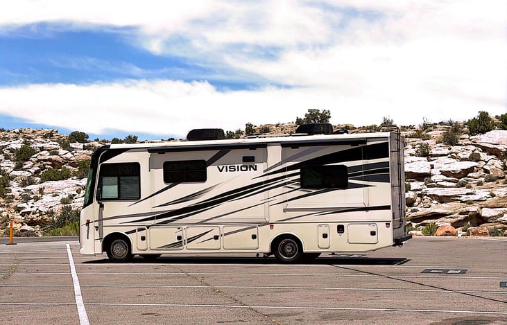 Arches National Park, Utah at Delicate Arch parking lot- Perfect size for RV parking