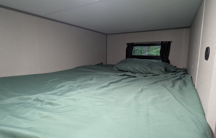 Upper rear double bunk.