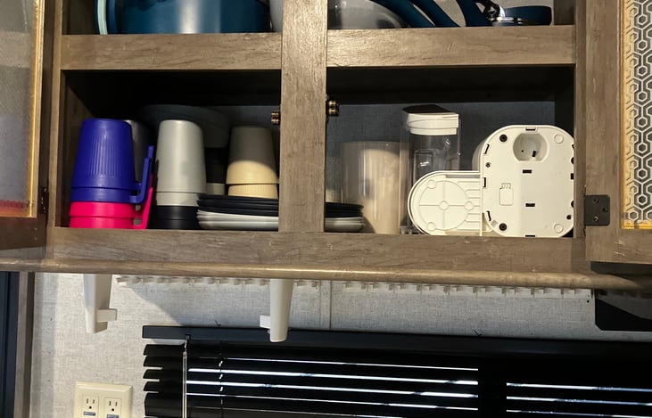 Fully stocked kitchen allows for less packing and more relaxing!