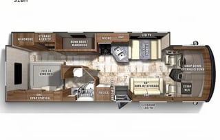 A03 - 10 Person w/ Bunk - The RV Rental Factory
