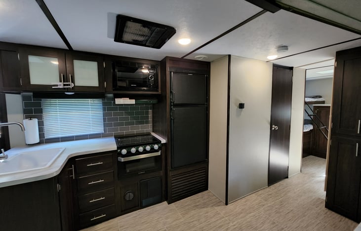 Spacious kitchen with all the amenities.