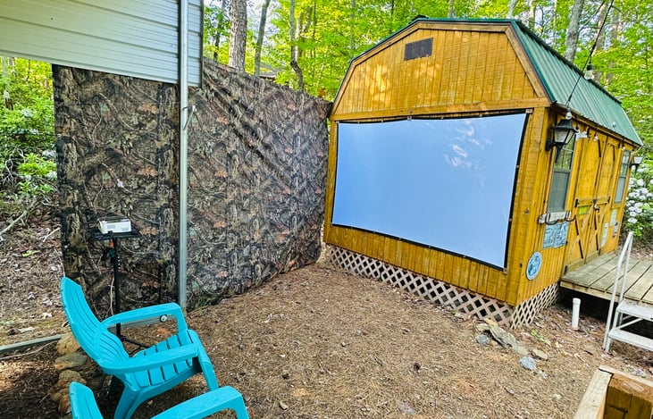 Large outdoor projector