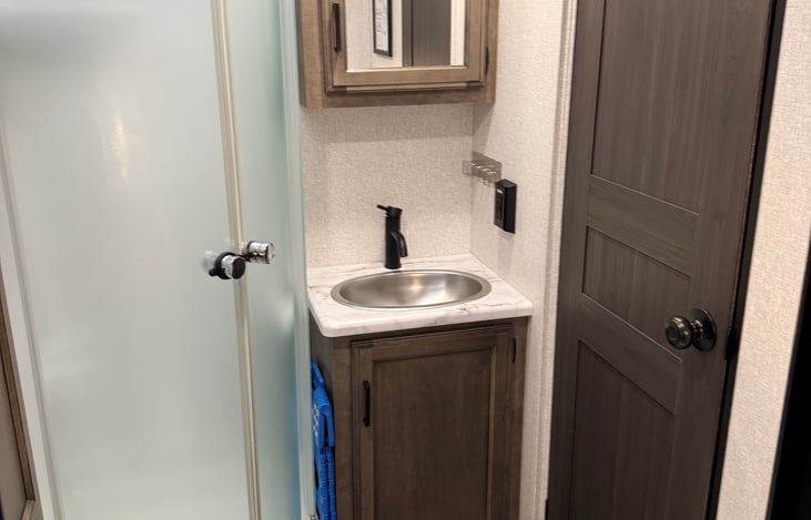 Full bath with walk-in shower