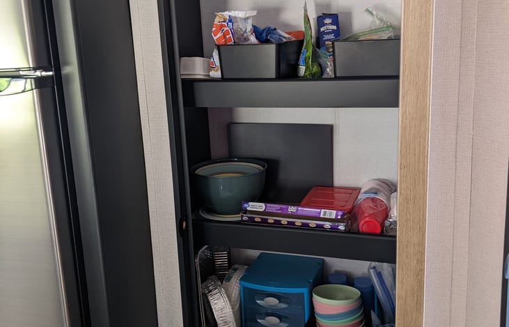 Check out the huge pantry... and the fridge is big too!