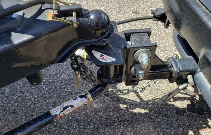 Weight distribution hitch makes a huge difference.