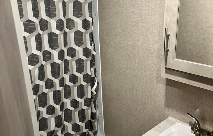 bathroom sink and storage!