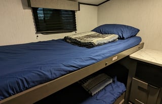 King Bed and Private Quad bunks  2022 Cruiser MPG