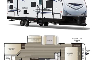 2019 Outback 290UBH *TWO AC UNITS*