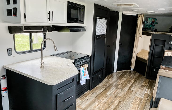 Main area with bunks shown in back