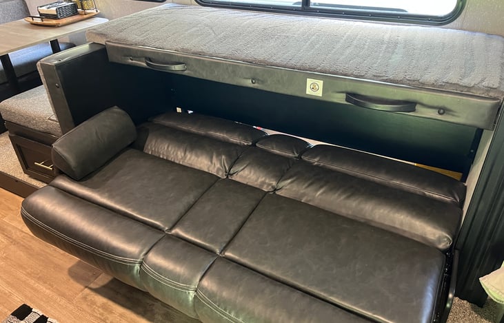 full futon and single bunk