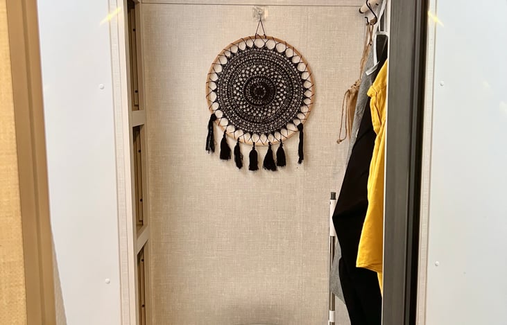 Full bath includes a large stall with a sink. Plenty of storage space along amenities provided for your convenience.