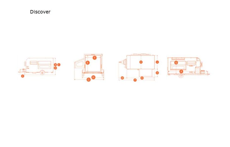 Representative floor plan provided by a trusted RVshare partner.