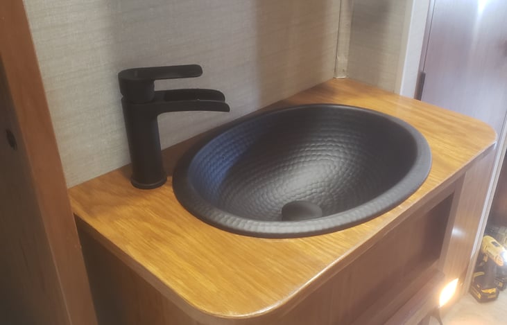 New Upgraded Sink in Hallway