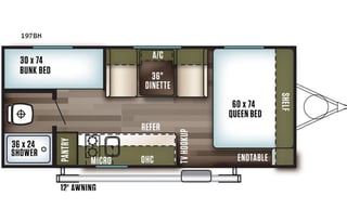 2018 Forest River RV Wildwood FSX 197BH