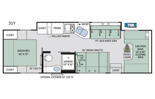 2019 Thor Motor Coach Chateau 31Y