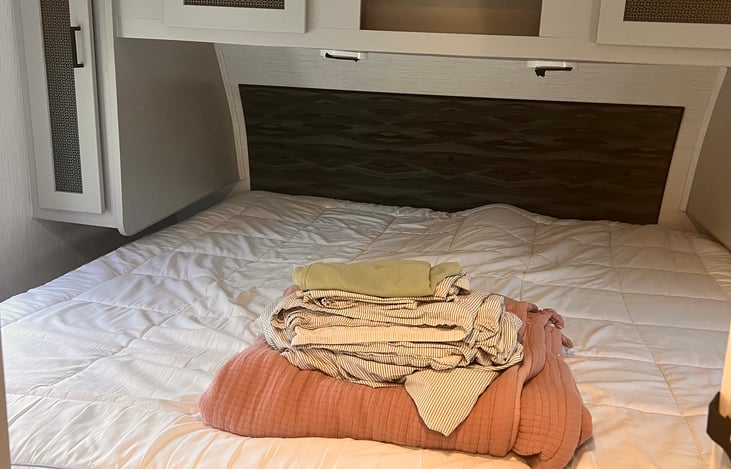 Master bedroom with King size bed