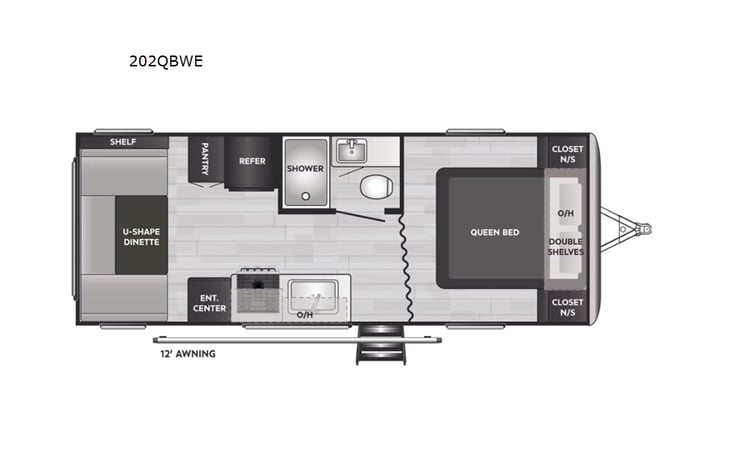Representative floor plan provided by a trusted RVshare partner.