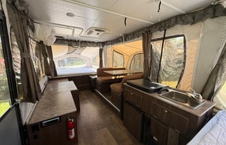 Pop Up Camper w/ Cargo Deck