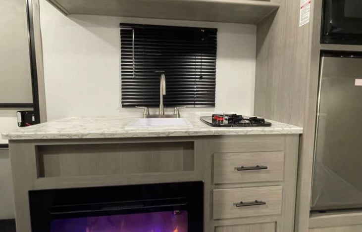 Beautiful Kitchen corner. We will provide frying pan, utensils, cups .